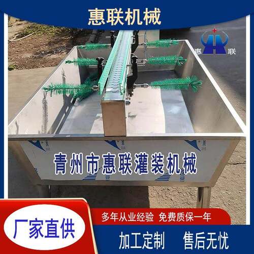 玻璃瓶刷瓶机 毛刷洗瓶机 半自动刷瓶机 6头连线刷瓶机