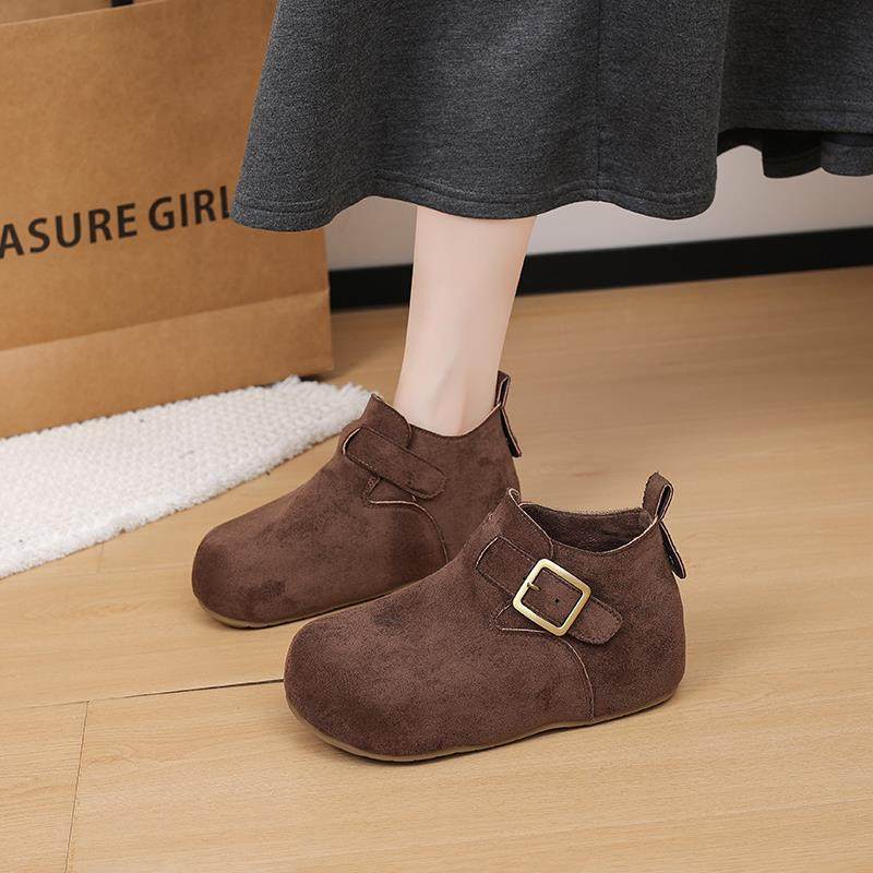 春秋全包勃肯鞋女2026新款厚底内增高反绒皮金属扣休闲单鞋0113z,女鞋,勃肯鞋/软木鞋,淘宝优惠券,粉丝福利购,淘宝优惠卷