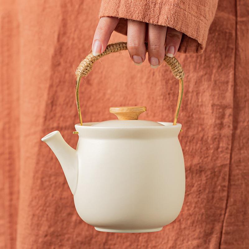 玩物尚置围聚煮茶提梁茶壶家用简约煮茶暖茶炉蜡烛底座加热温茶器