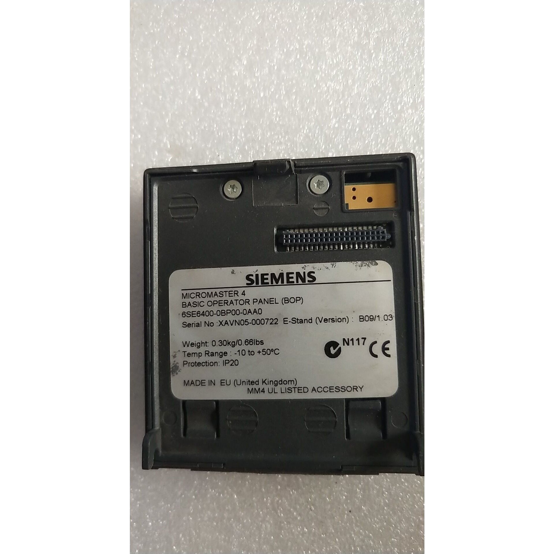 拆机正品 SIEMENS 6SE6400-0BP00-0AA0 现货*