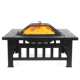 户外型烧烤炉取暖圆架桌子 淄博火炉炉方形围炉煮茶火盆烧烤室内