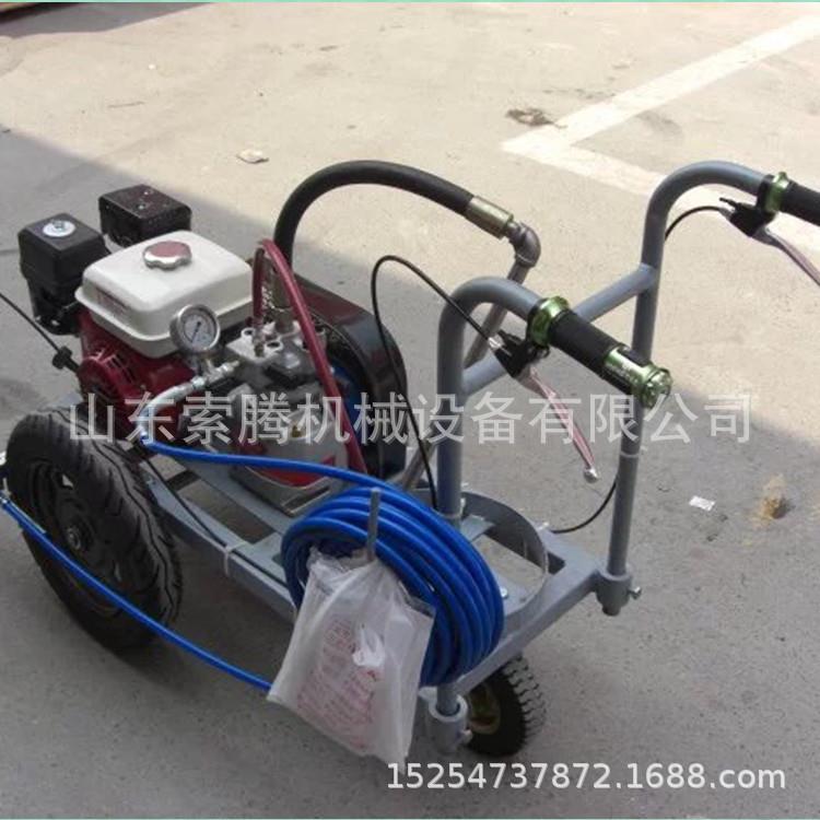道路划线机冷喷马路划线机车库路面划线机手推式多功能汽油划线车