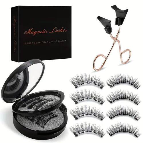 Magnetic Eyelashes Set - Eyelash Curlers with Eyebrow Kit