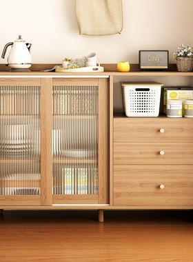 实台木色餐边柜户28483型橱柜收纳柜家厨房储用物柜小客厅阳茶水