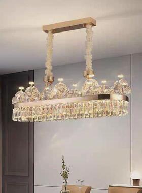 水晶灯客厅灯202别5年WD715新款轻吊奢简约代墅高档大气餐厅卧现