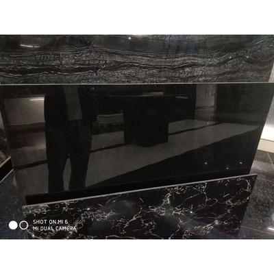工程砖超黑亮面玻化砖1200x600全抛釉干挂纯黑客厅大板防滑墙砖