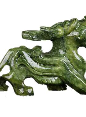 岫玉貔貅摆件客厅办公室摆件手工雕刻玉器工艺品貔貅厂家批摆饰发