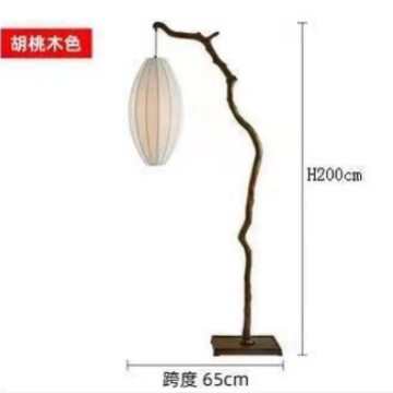 现代落地灯设计所样板房酒店新会艺创意树枝布铁灯灯笼中式古典艺