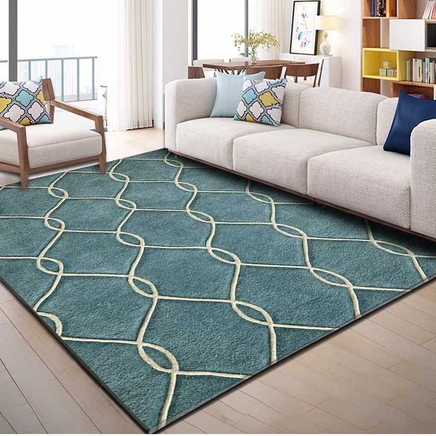 耐脏客厅地毯侘寂风轻奢高级沙发茶几毯简约现代抽象卧室床边地垫,居家布艺,地毯,淘宝优惠券,粉丝福利购,淘宝优惠卷