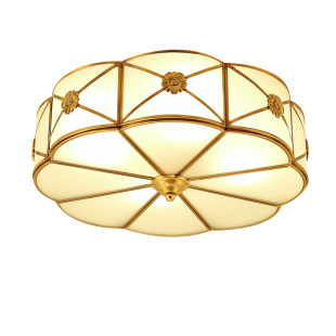 餐厅灯 客厅吸顶灯书房主卧室吸顶灯欧式 美式 简约led全铜吸顶灯