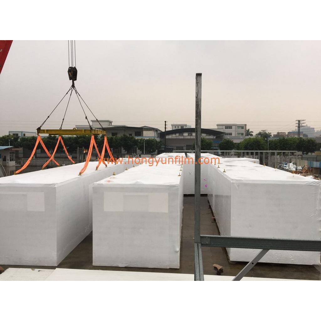 大门幅PE收缩膜 移动房屋等建筑模块包装用膜