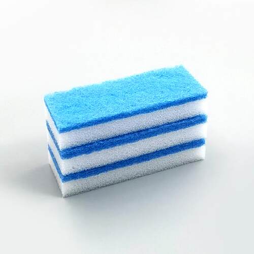 2-in-1 Window Glass Squeegee and Sponge Cleaner, Double-Side