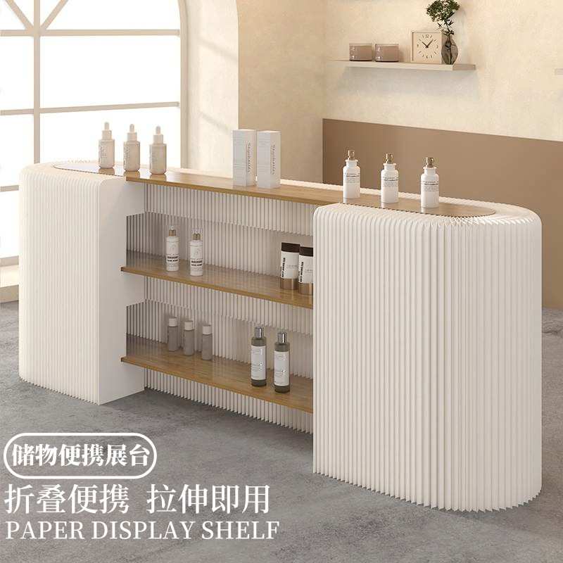 长条展台展示台产品陈列货柜中空展示柜展会流水台服装店橱窗货架