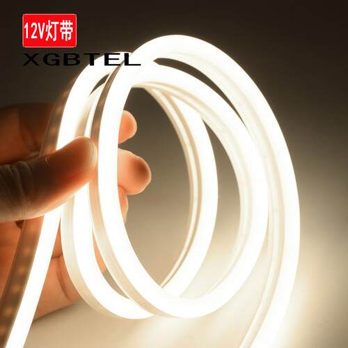 LED硅胶灯带12V柔性霓虹灯带软灯条造型嵌入式线条灯弯曲