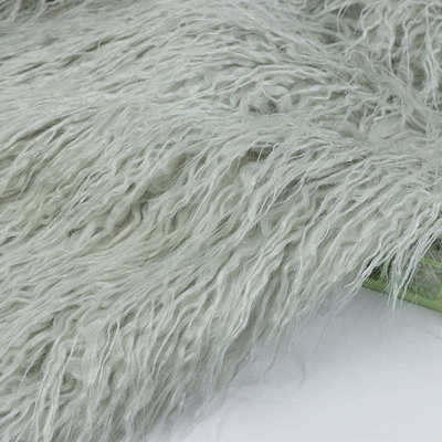 人造毛绒萝卜丝 素色落水毛布料 服装抱枕背景装饰长毛绒布