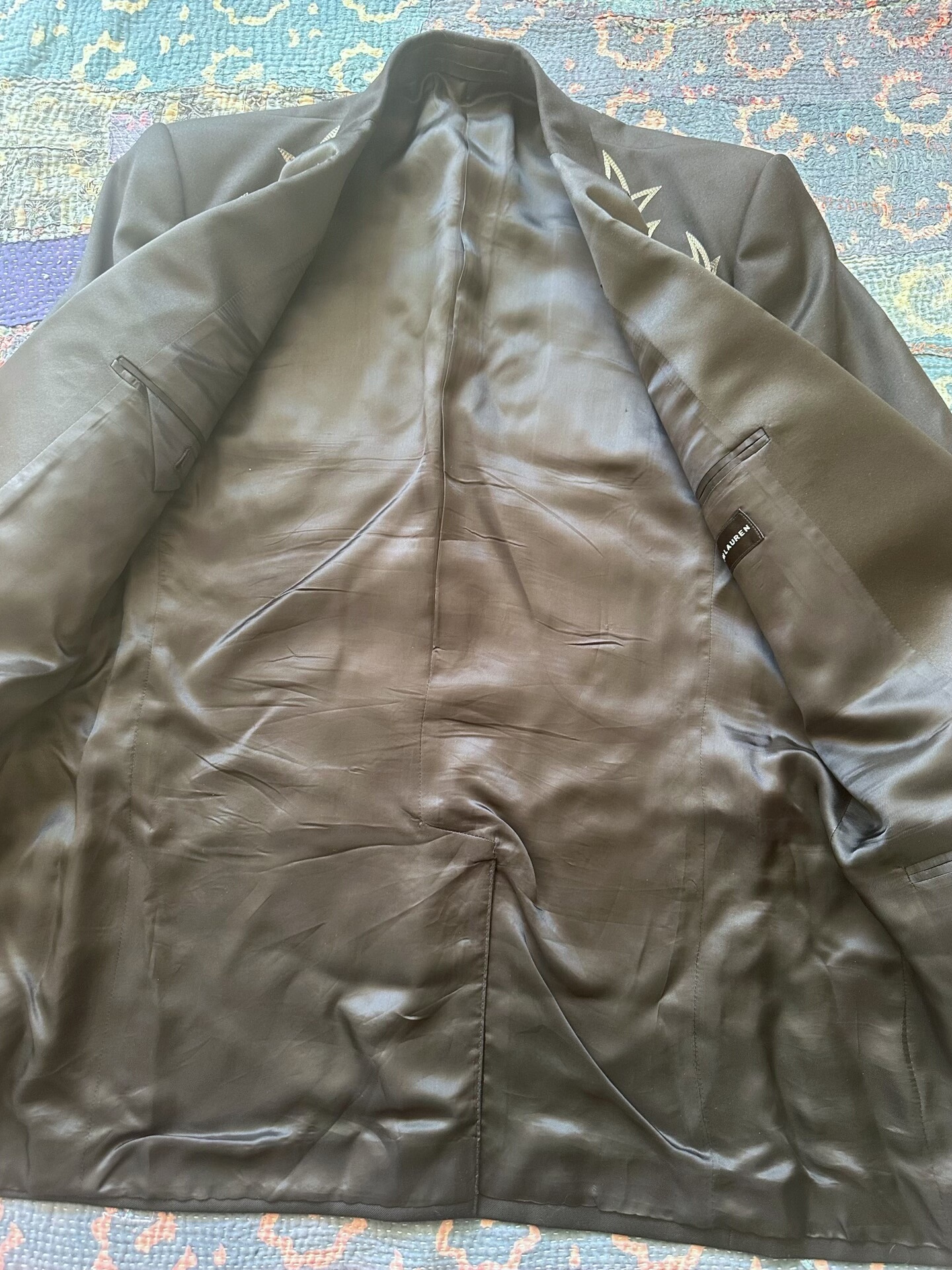 Ralph Lauren Western Embroidered Blazer — label