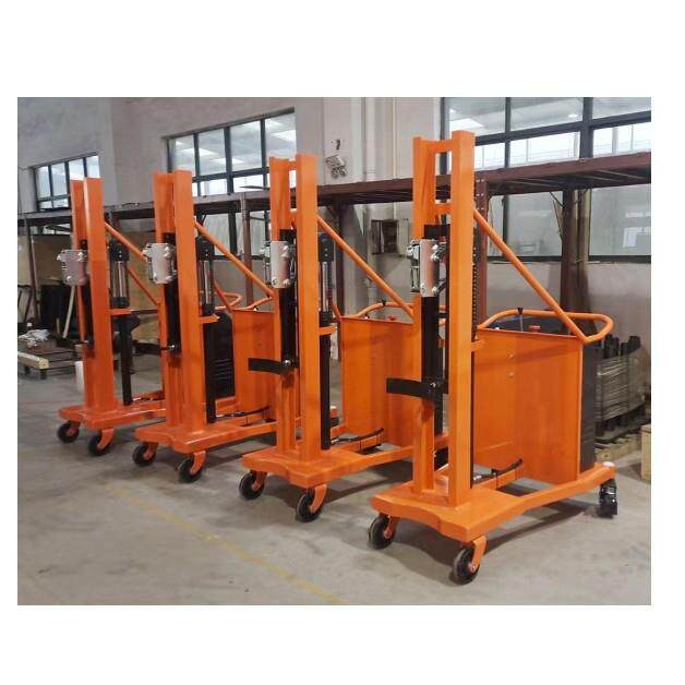 普尔夫350kg平衡重油桶堆高车搬运塑料桶推车鹰嘴油桶堆高车非标