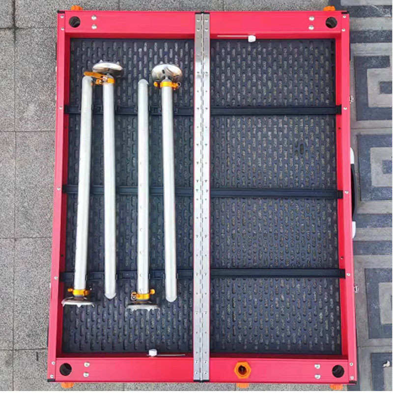 钓鱼镂空台网铝合金钓台加粗便携平台镂空钓鱼红新款超轻深水加厚