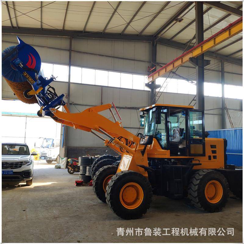 铲车改装四联阀扫雪机旋转抓头两节臂装载按需做