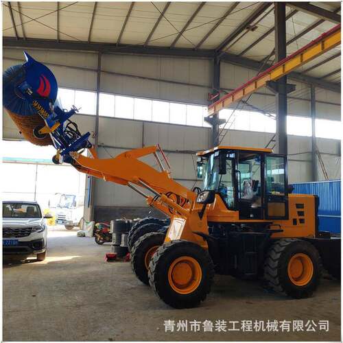 铲车改装四联阀扫雪机旋转抓头两节臂装载按需做
