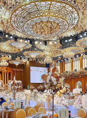 吊灯楼梯水晶KTV大堂吊灯酒店婚宴厅婚礼水晶吊灯大堂婚庆水晶灯