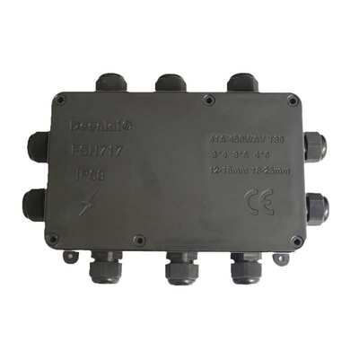 IP68防水接线盒FSH717户外防晒电缆4-15mm线径PC塑料200*130*70mm