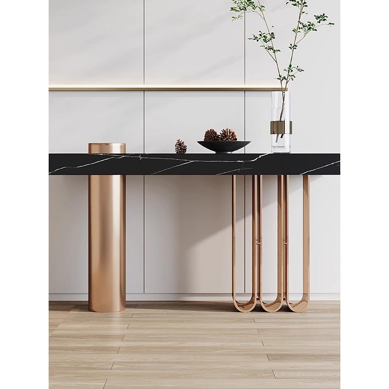 需定制意大利极简主义入口桌设计师法国中世纪拱形入口桌入口走廊