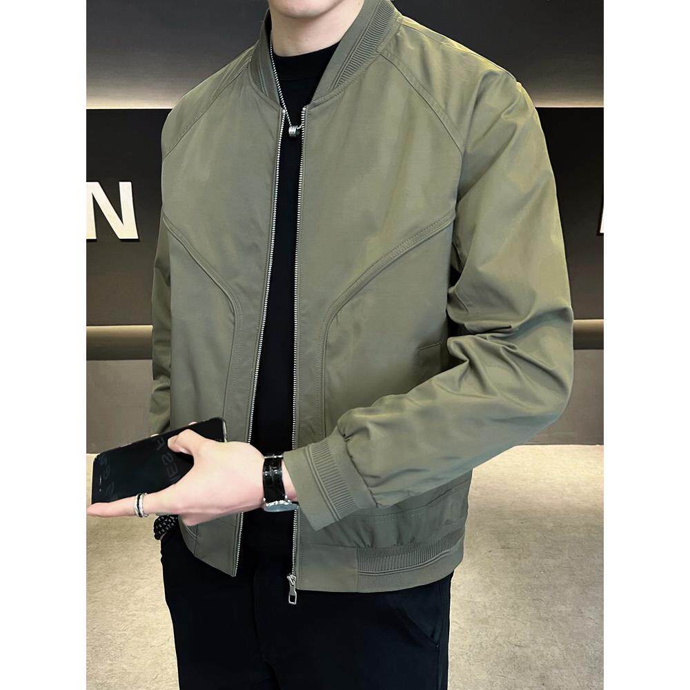 高档休闲棒球服外套男士春秋款2025新款爆款潮流秋季薄款夹克男款