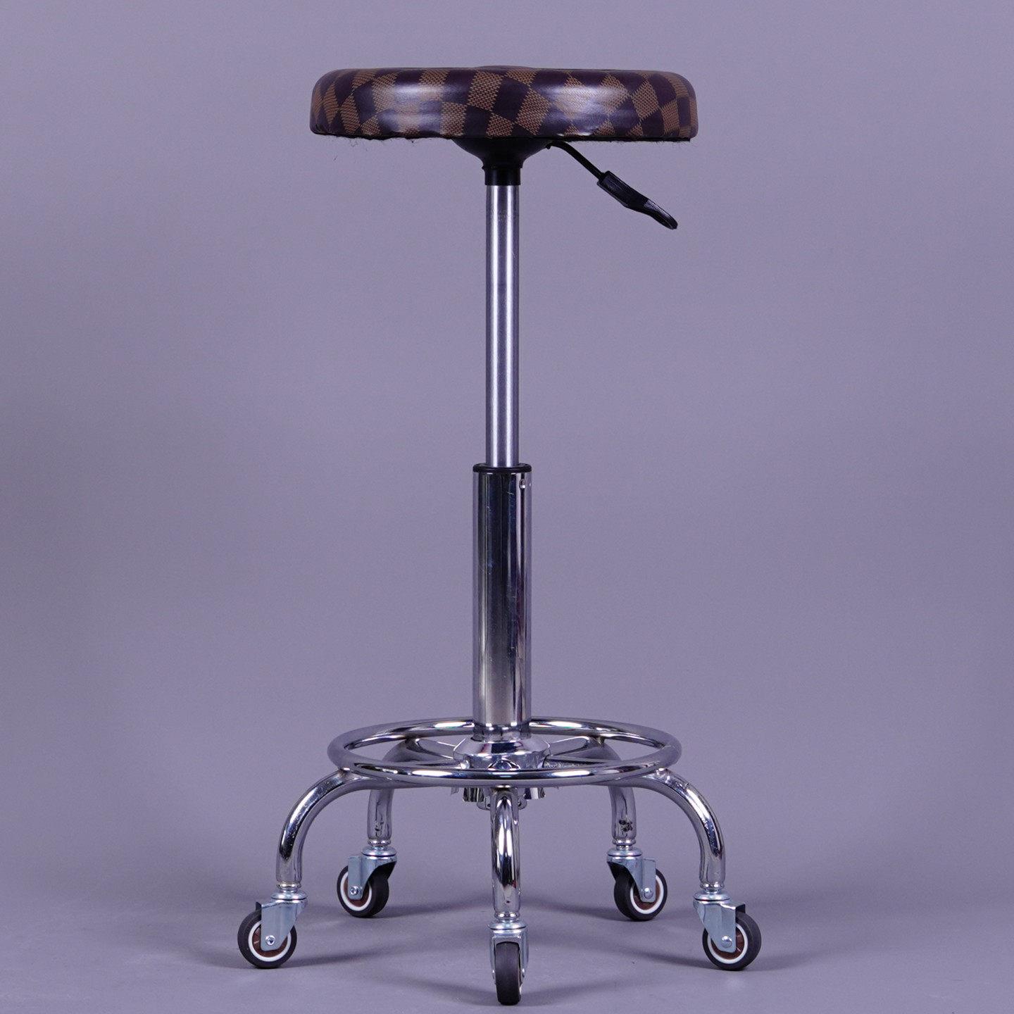 大工凳滑轮美容院专用师傅椅可升降旋转工凳脚踏大五爪理发店圆凳