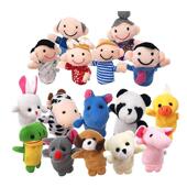 Finger Puppets 10pcs Plush Animals Props Toy Story Baby Tell