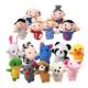 Finger Puppets 10pcs Plush Animals Props Toy Story Baby Tell