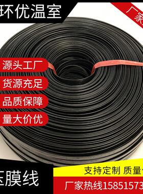 温室大棚配件黑色压膜线7斤300米抗老化压膜绳高强度压膜带托膜带