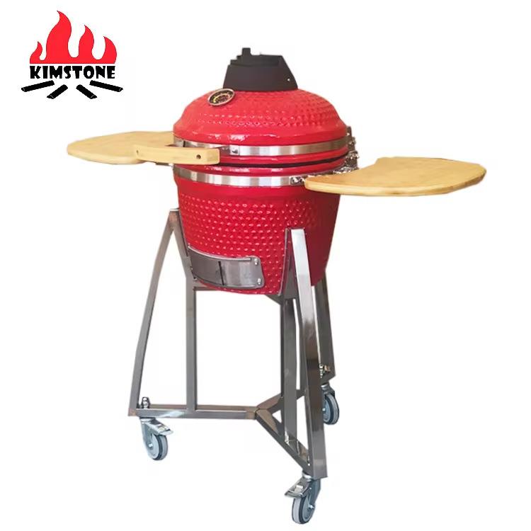 KIMSTONE16 '' Kamado Grill商用家用聚会烤鸡BBQ烟熏炉陶瓷烧烤图片