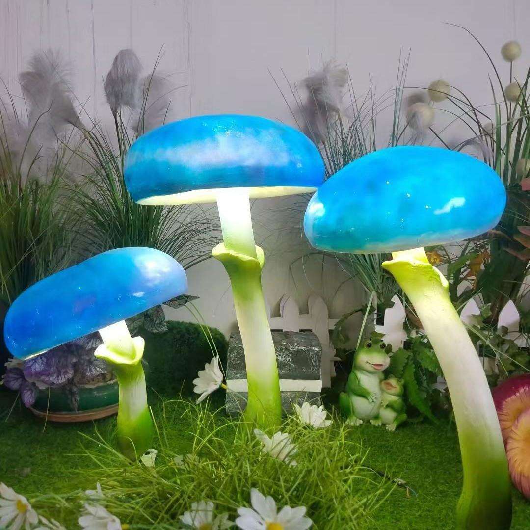 户外防水仿真设计蘑菇灯庭院灯花园布置庭院灯室外园林装饰景观灯