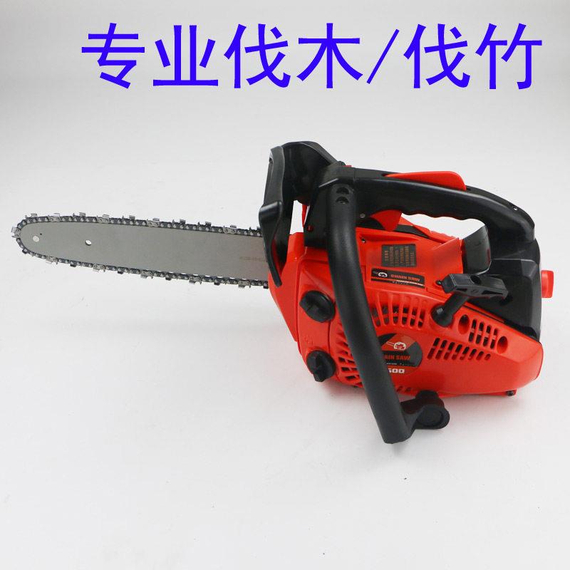 家用款2500迷你小型汽油锯伐木锯毛竹锯10寸12寸14寸链rKNofNGM5B