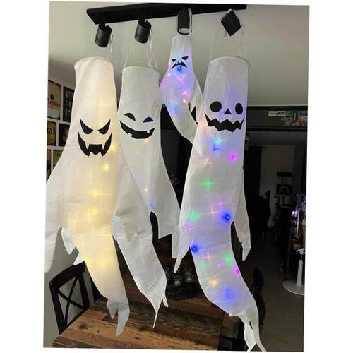 Large LED Halloween Outdoor Light Hanging Ghost Halloween