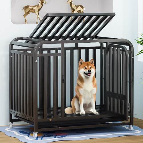 狗笼子大型犬狗笼小型犬带厕所分离宠物笼子室内家用全方管中型犬