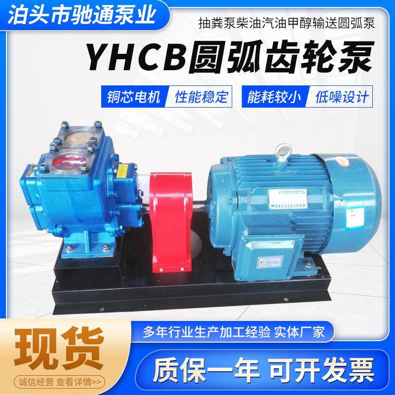 厂家供应YHCB圆弧齿轮油泵汽油卸车泵抽粪用圆弧不锈钢齿轮泵