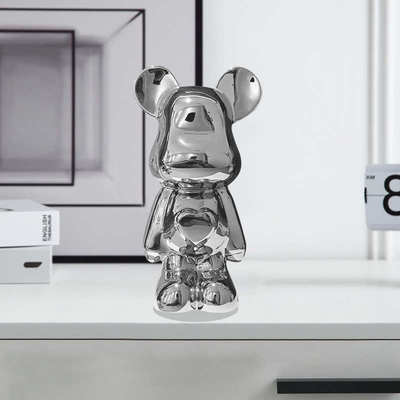 客厅电视柜装饰品摆件酒柜下面轻奢高档台面两边高级感暴力熊套装