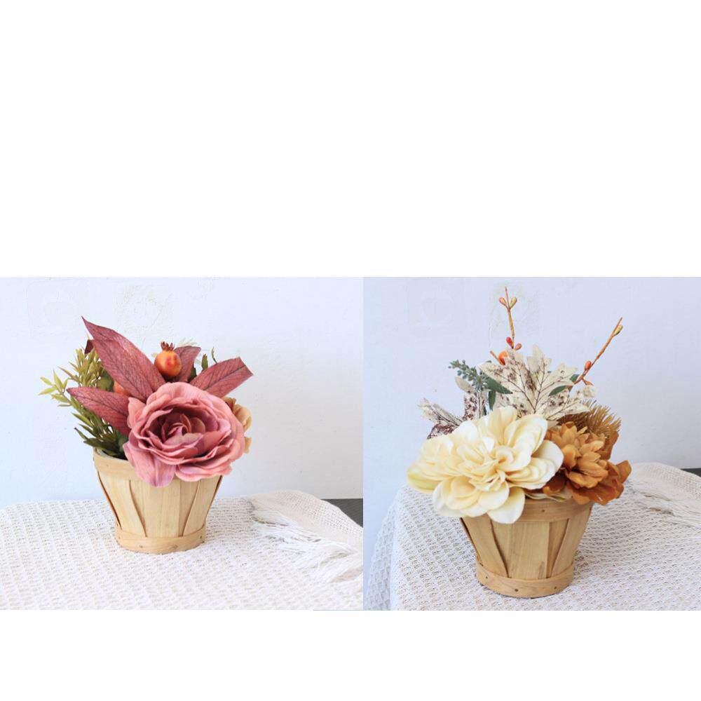 跨境亚马逊新品热销家庭桌面花盆摆件花盆仿真假花装饰