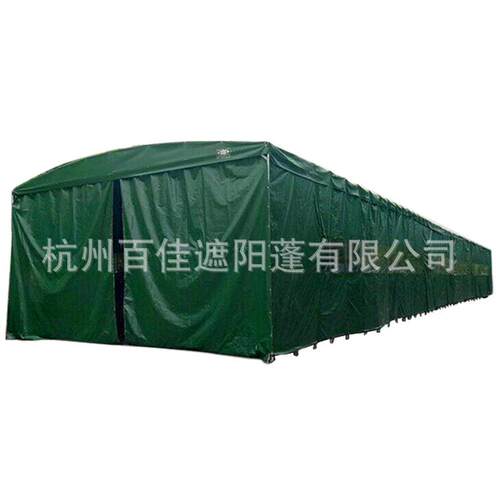 浙江推拉帐篷仓储折叠推拉棚移动活动帐篷雨棚折叠雨篷