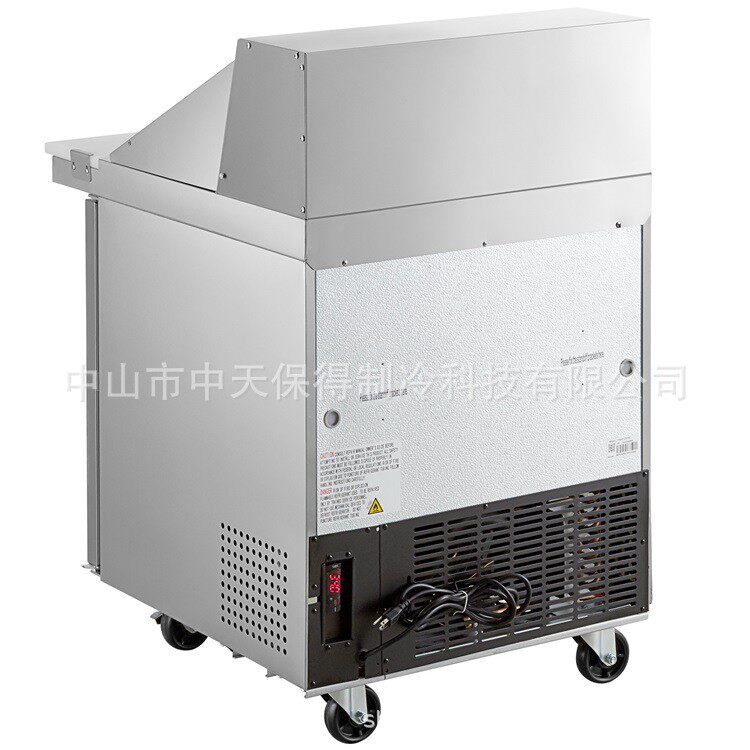 美款掀盖式三明治展示柜冷藏沙拉吧操作台披萨操作台带抽屉