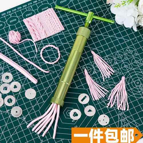 旋转挤泥器翻糖花边形状图案压泥器超轻石塑粘土挤泥人偶头发工具
