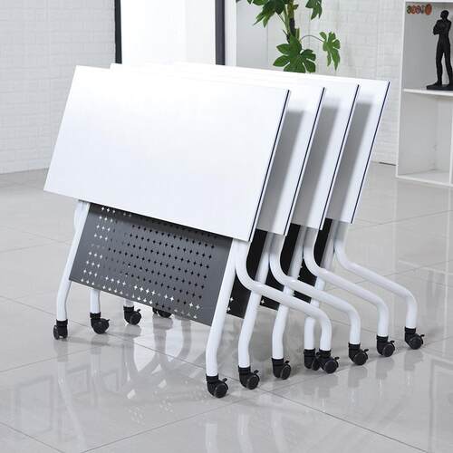 摺叠培训桌椅组合移动办公会议桌可拼长条教育机构辅导班学生课桌