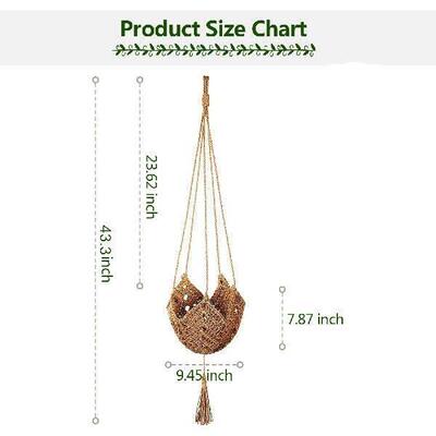 ABIYY-Plant Hanger, Jute Hanging Planter , Handmade Wall