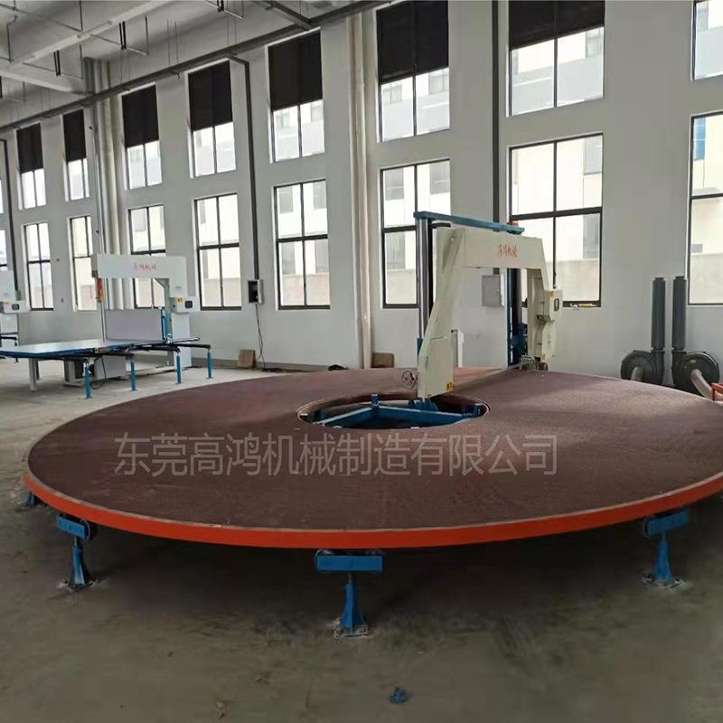 半硬泡沫全自动平行切割设备 聚氨脂硬质泡绵再生圆盘平行切割机图片