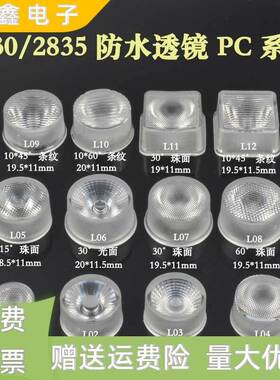 PS平面珠面条纹面3030透镜 PC投光灯洗墙灯线条灯2835防水透镜PC
