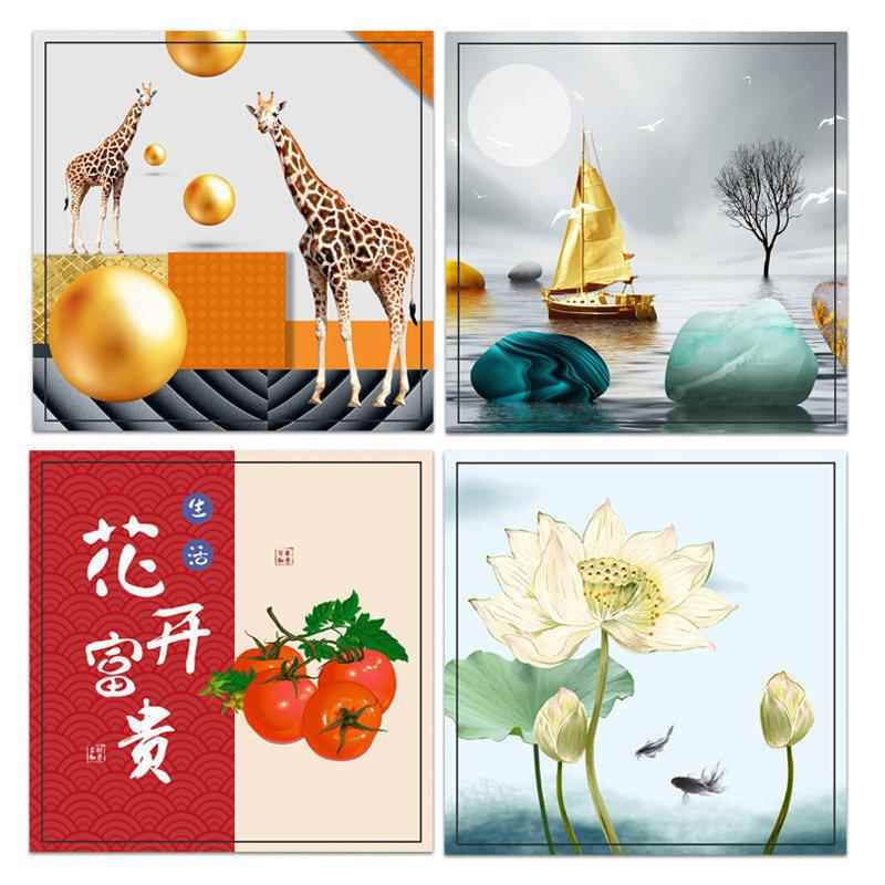 新款正方形电表箱贴纸装饰画电闸箱遮挡配电箱电表盒遮丑自粘画图片
