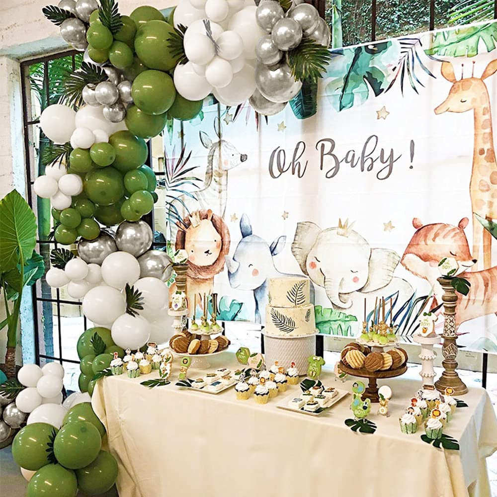 120件套哑光金属气球花环拱形聚会节日庆典生日宝宝派对装饰品