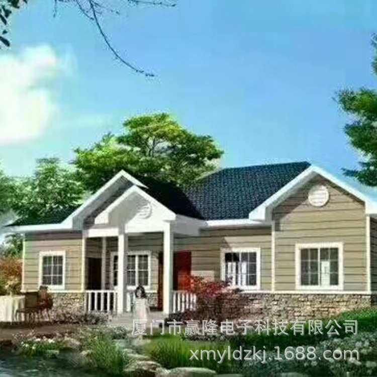泉州直供绿色建筑钢结构别墅住宅轻钢结构别墅房屋农村户外度假屋